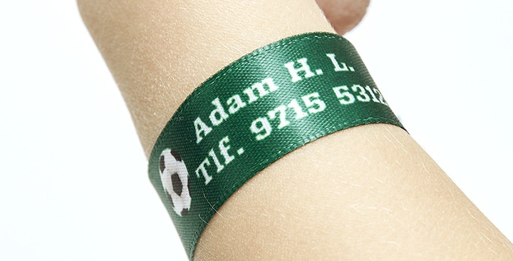 Personlig ID-armbånd for barn