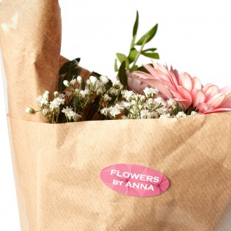 Klistremerker til blomsterbuketter