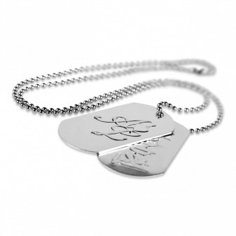 Dog Tags med metallkjede 