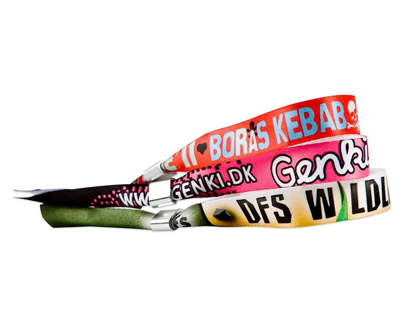 Festivalarmbånd med metallås