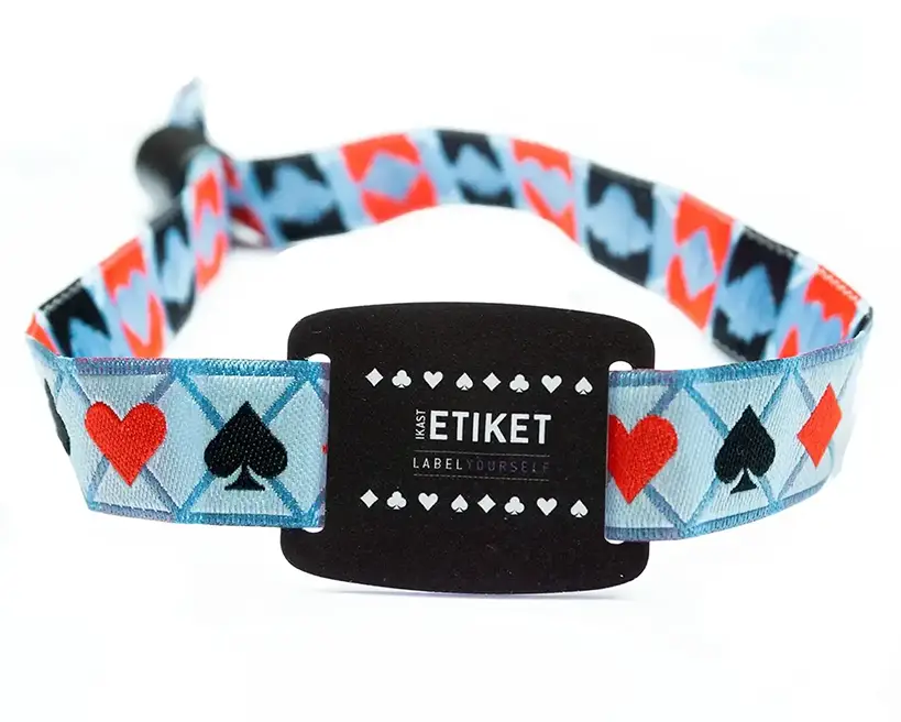 Festivalarmbånd med RFID og hard PVC-plate