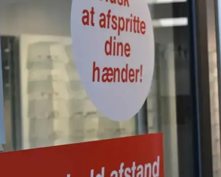 Hold avstand klistremerke