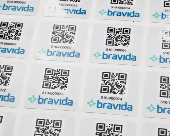 Klistremerker med variabel data