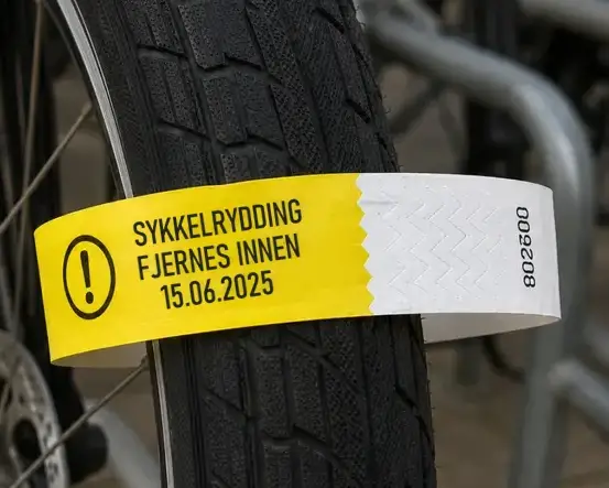 Markeringsbånd med trykk