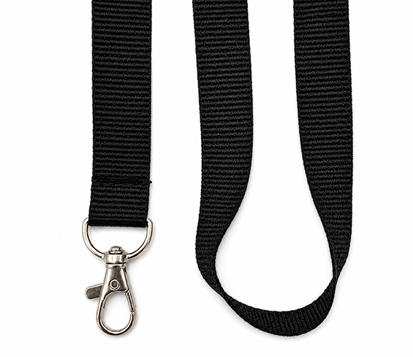 Svart nøkkelbånd  (Black)