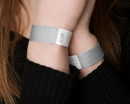 Sølv papirarmbånd