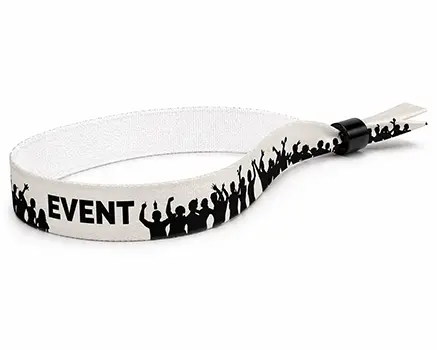 Svarte crowd festivalarmbånd