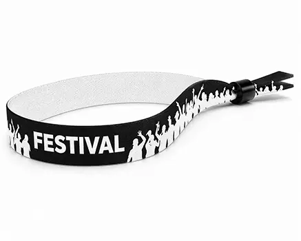 Hvite crowd festivalarmbånd
