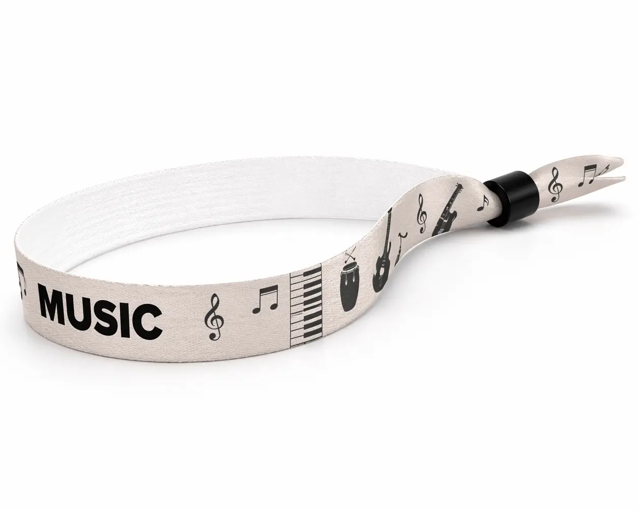 Festivalarmbånd til musikkfestival i sandfarge