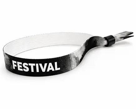 Tie dye festivalarmbånd svart