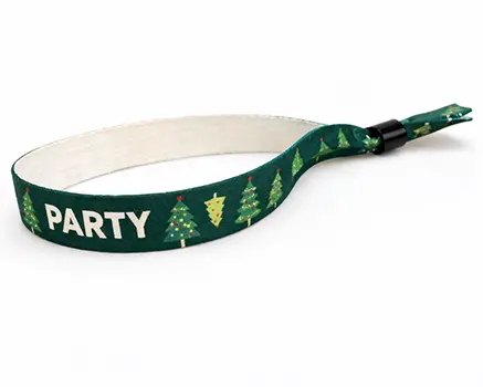 Festivalarmbånd med juletrær