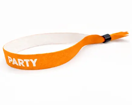 Ferskenoransje festivalarmbånd