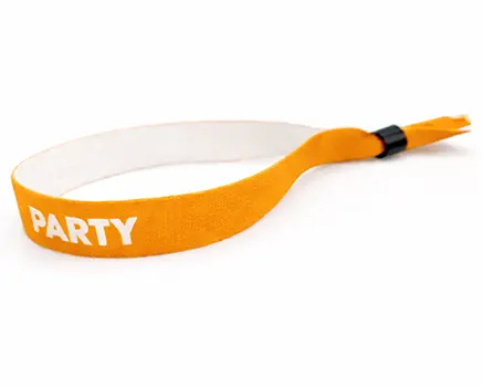 Oransje festivalarmbånd