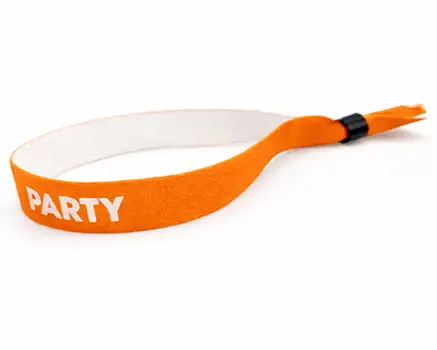 Neonoransje festivalarmbånd